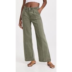 PAIGE Olive Wide Leg Pants